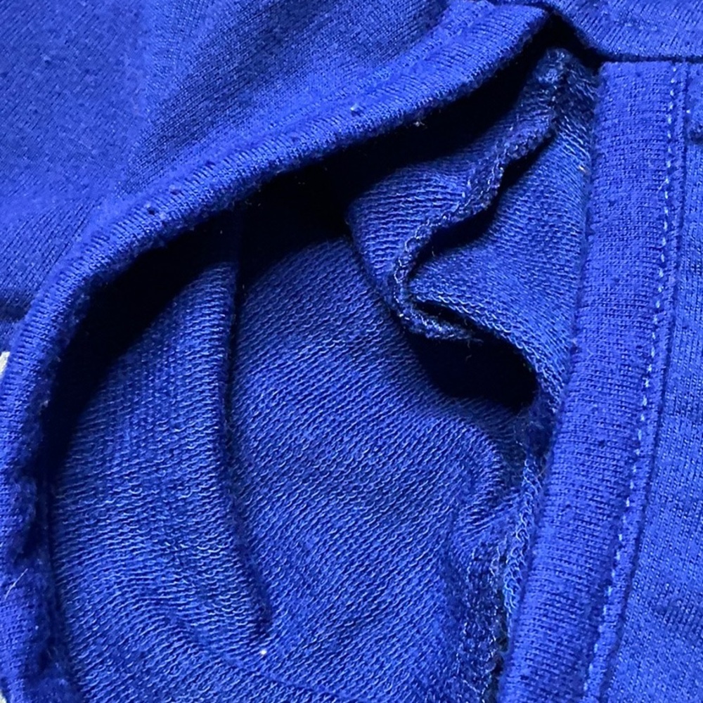 Blue and Gray Dog Hoodie with Paw Print - Picture 6 of 8